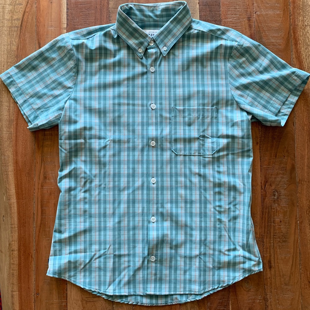 Mizzen+Main trim fit short sleeve button down